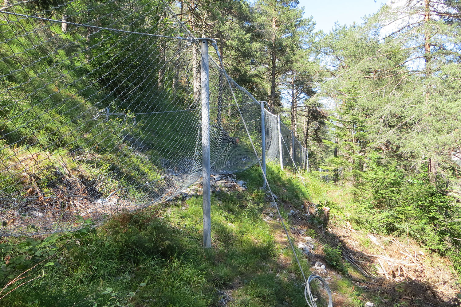 system-krismer- Valla contra caída de rocas, Carretera B 189, Nassereith, Austria, 2015
